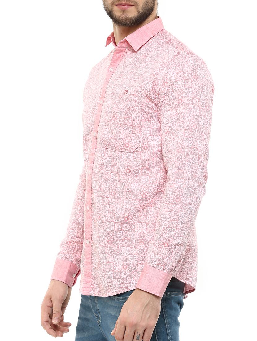 red cotton casual shirt - 11726452 - Zoom Image - 2