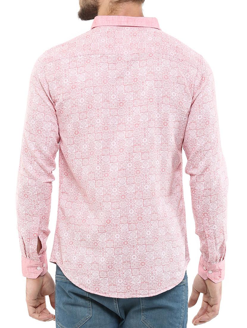 red cotton casual shirt - 11726452 - Zoom Image - 3