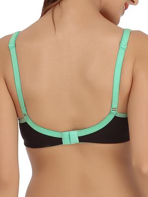 bow patch contrast bind bra - 11726645 - Standard Image - 3