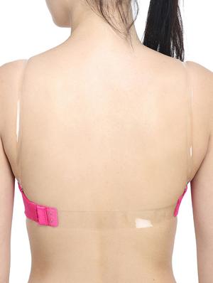 pink cotton backless bra - 11734731 - Standard Image - 3