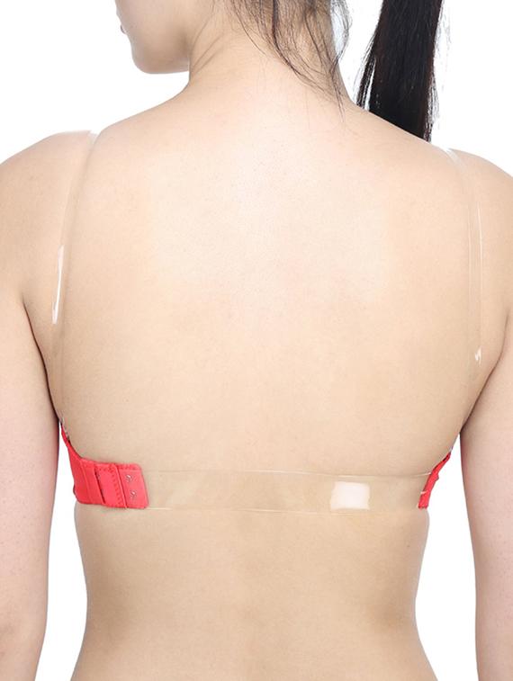 red cotton backless bra - 11734732 - Zoom Image - 3