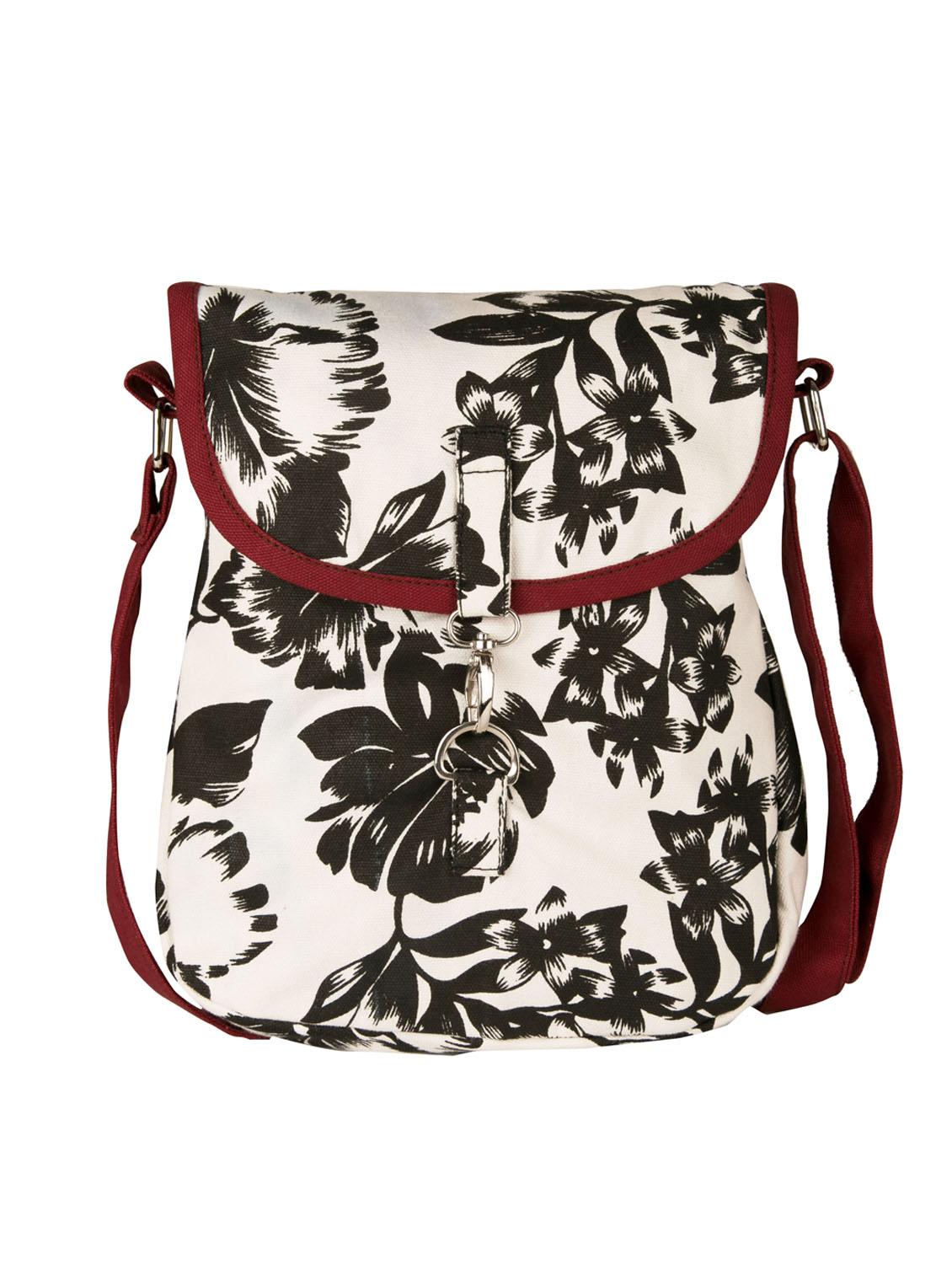 printed canvas sling bag - 11734895 - Zoom Image - 1