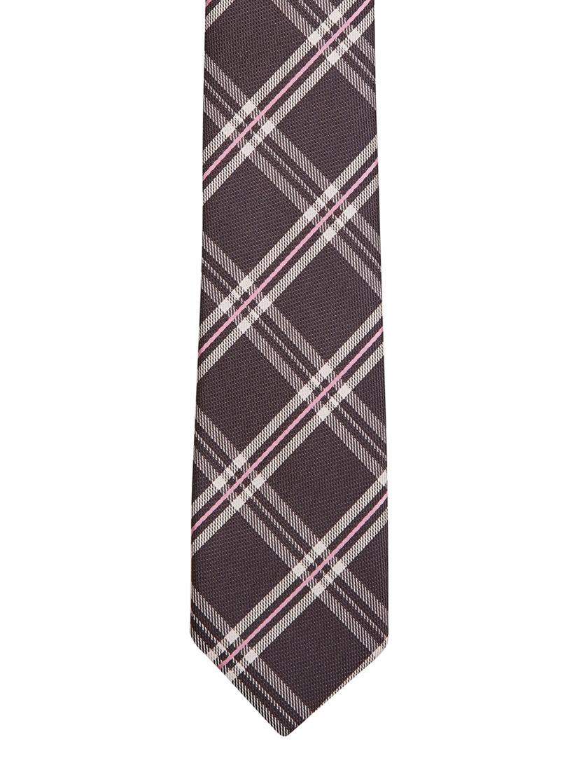 brown printed neck tie - 11740179 - Zoom Image - 3
