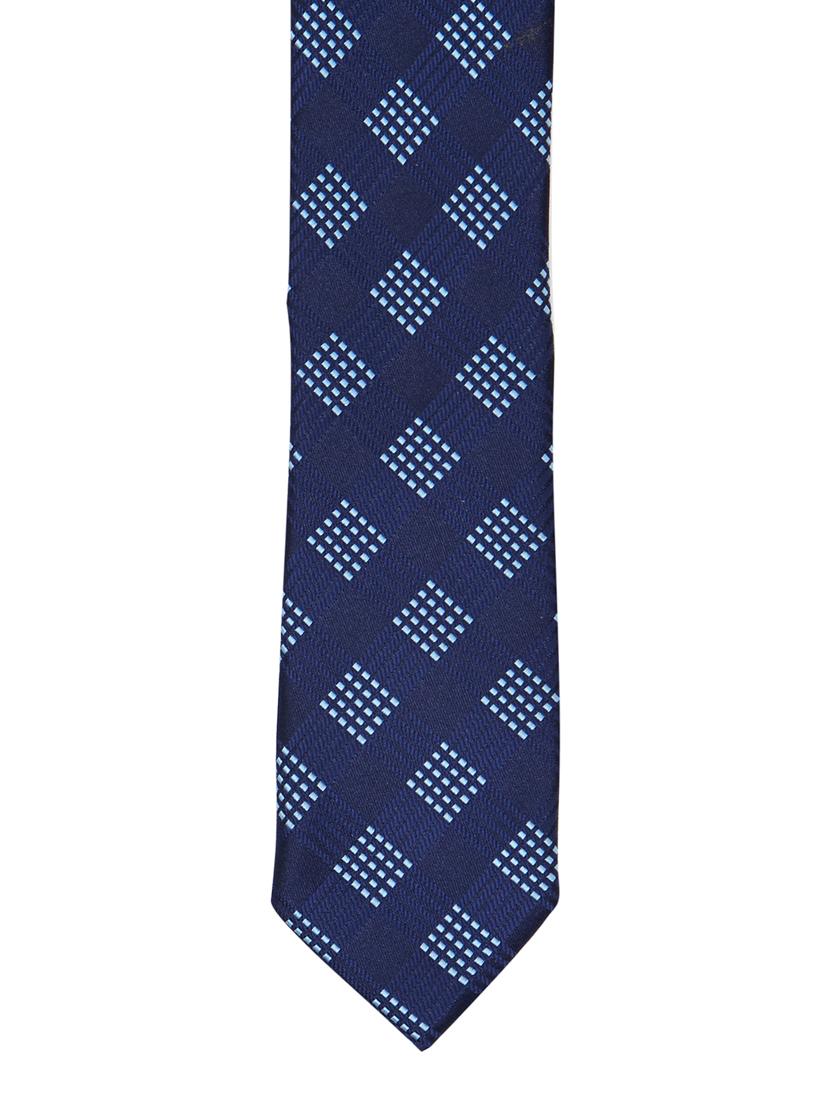 navy blue printed neck tie - 11740185 - Zoom Image - 2