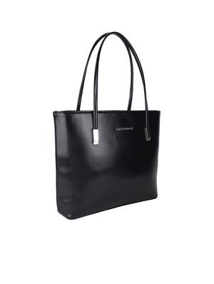 black leatherette handbag - 11741693 - Standard Image - 5