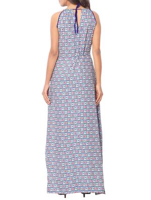 blue rayon maxi dress - 11744897 - Standard Image - 3