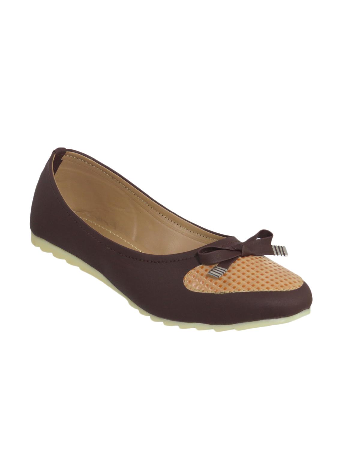 brown fabric slip on ballerina - 11748279 - Zoom Image - 1