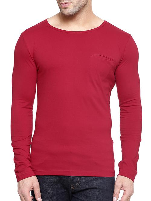 solid red cotton t-shirt - 11756289 - Standard Image - 1