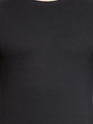 black solid t-shirt - 11756310 - Standard Image - 4