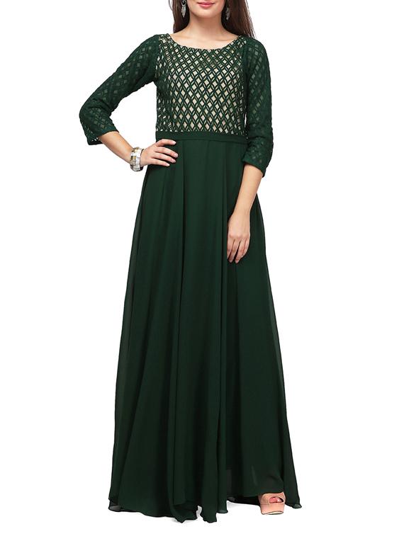 lace detail maxi dress - 11774901 - Zoom Image - 1
