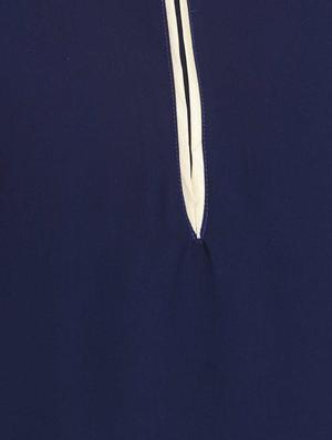 blue crepe solid kurta - 11777966 - Standard Image - 4