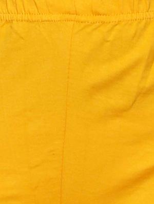 gold cotton capri leggings - 11778818 - Standard Image - 4