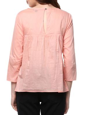 embroidered detail gathered top - 11785132 - Standard Image - 3