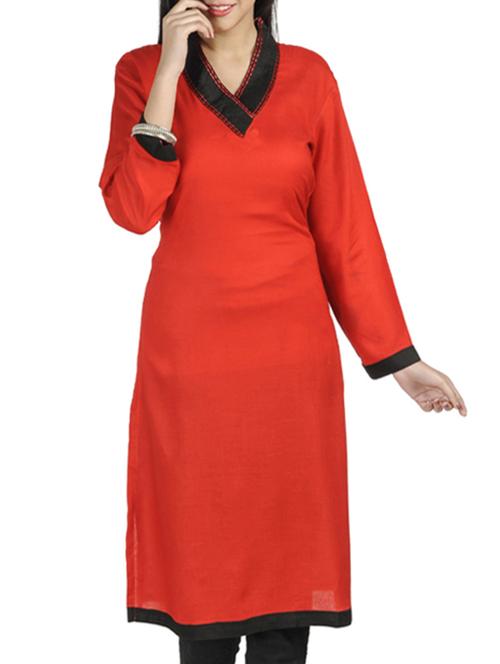 women's straight kurta - 11785991 -  Standard Image - 0