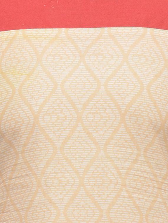 beige printed rayon kurta - 11786005 - Zoom Image - 4