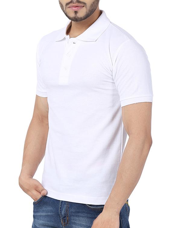 solid white cotton t-shirt - 11789179 - Zoom Image - 2