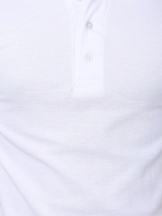 solid white cotton t-shirt - 11789179 - Zoom Image - 4