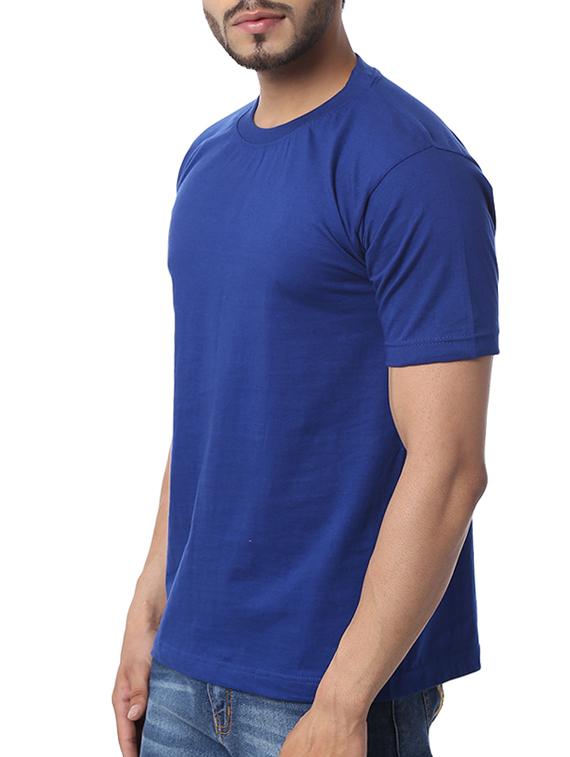 blue solid t-shirt - 11789185 - Zoom Image - 2