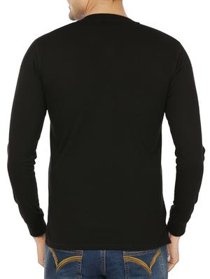 black solid t-shirt - 11789188 - Standard Image - 3