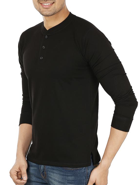 black solid t-shirt - 11789188 - Zoom Image - 2