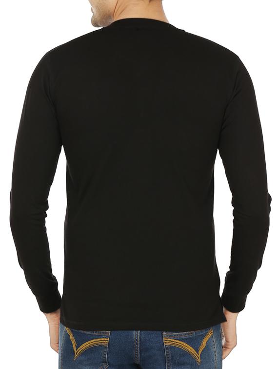 black solid t-shirt - 11789188 - Zoom Image - 3