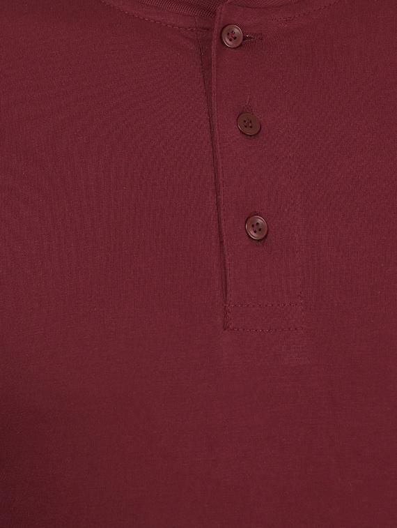 maroon cotton t-shirt - 11789191 - Zoom Image - 4