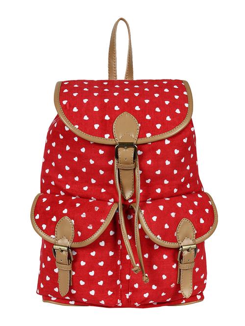 red canvas backpack - 11801528 - Standard Image - 1