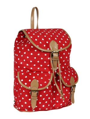 red canvas backpack - 11801528 - Standard Image - 5