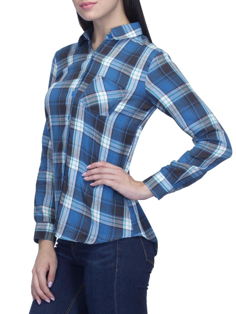 dark blue cotton printed shirt - 11802068 - Zoom Image - 2