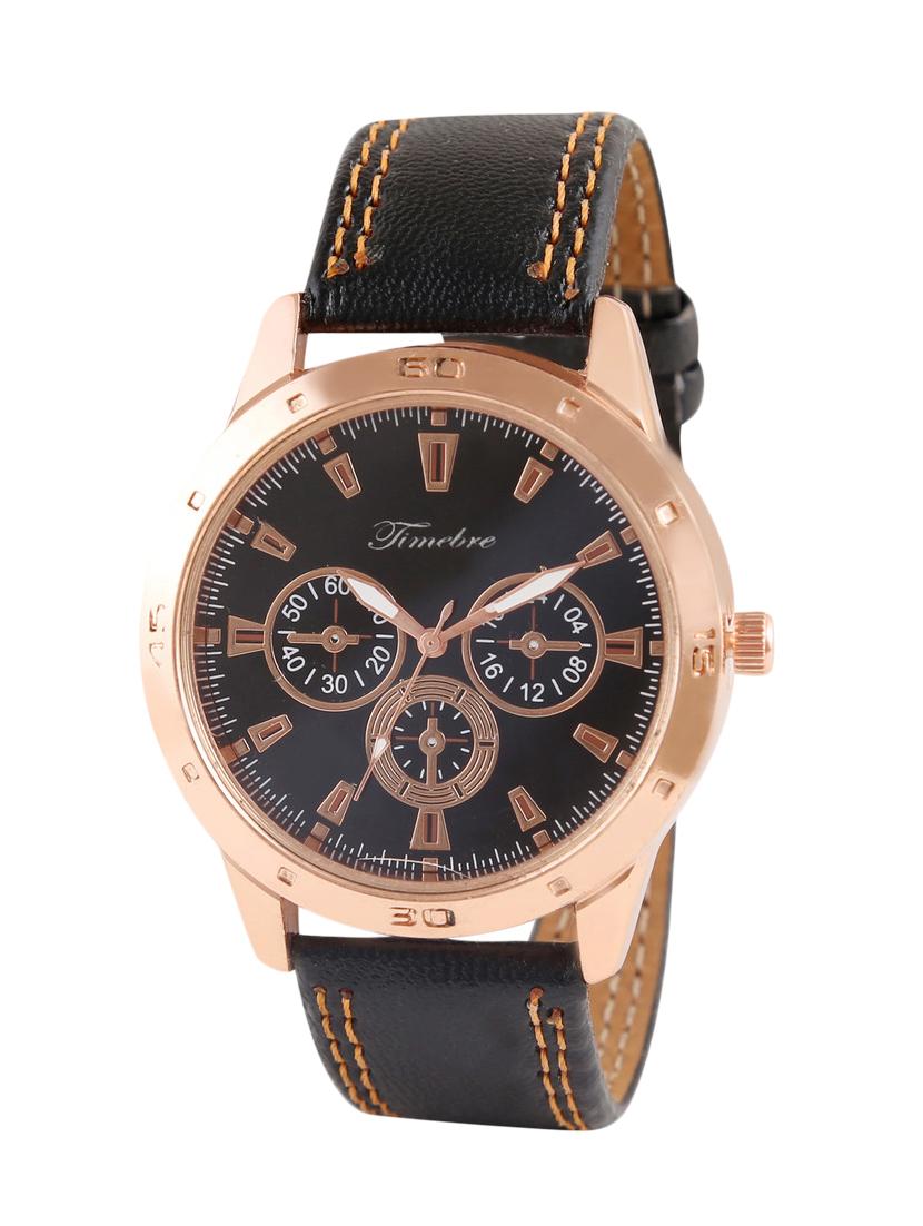 timebre men royal black analog watch - 11809666 - Zoom Image - 1