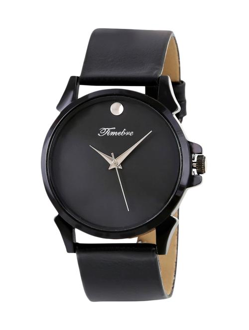 timebre slim obsidian black men's analog watch - 11809683 - Standard Image - 1