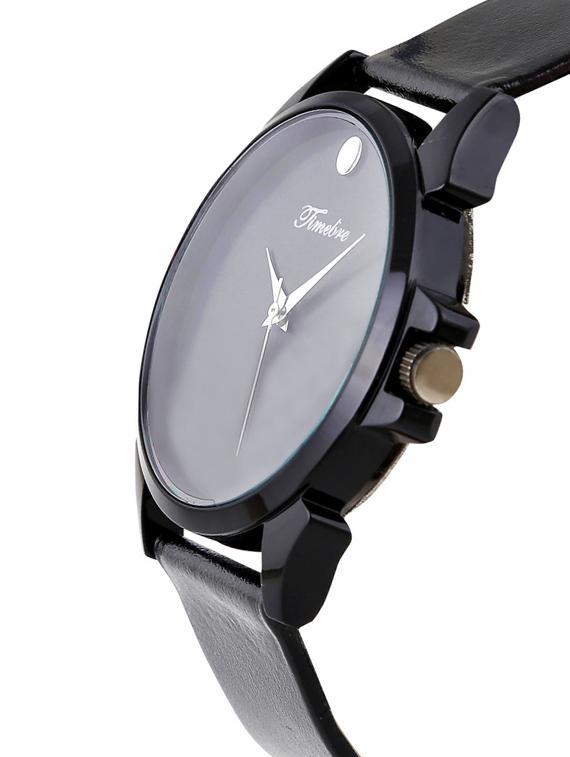 timebre slim obsidian black men's analog watch - 11809683 - Zoom Image - 2