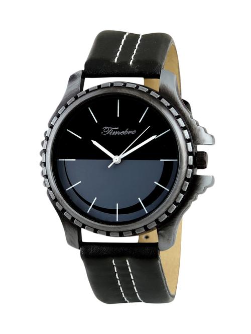 timebre men glossy black casual analog watch - 11809689 - Very Small Image - 1