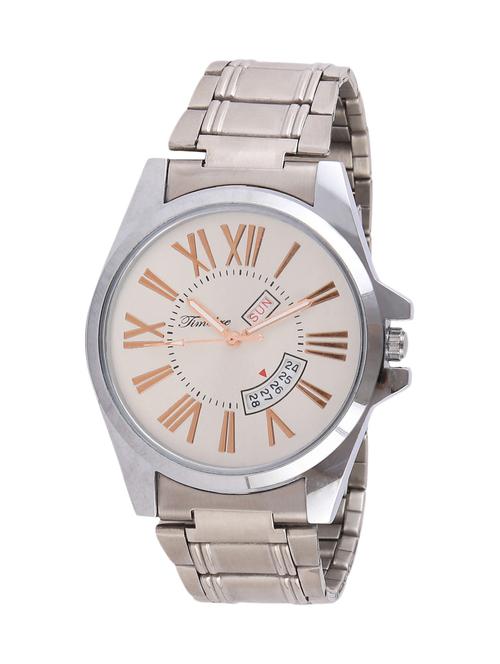 timebre royal ivory time & date analog watch - 11809751 - Standard Image - 1