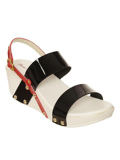 black buckle up wedge - 11816576 - Standard Image - 1