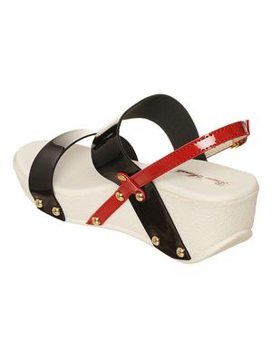 black buckle up wedge - 11816576 - Standard Image - 3