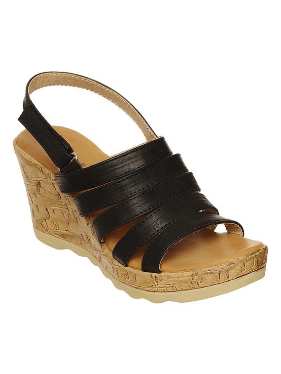 bruno manetti women black wedges - 11816592 - Zoom Image - 1