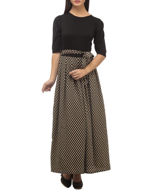 belted pleated maxi dress - 11820885 - Standard Image - 1