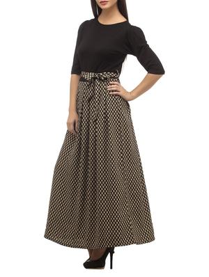 belted pleated maxi dress - 11820885 - Standard Image - 2