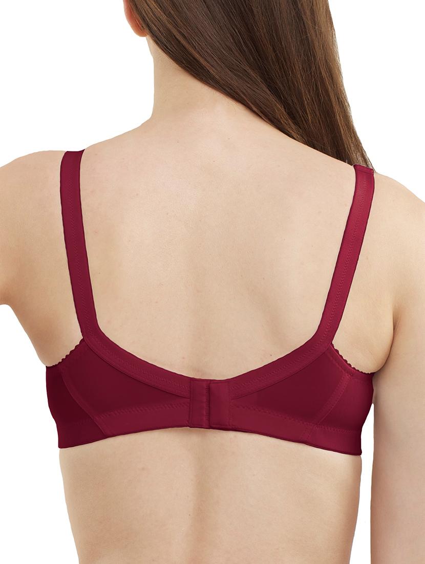 maroon cotton bra - 11823884 - Zoom Image - 3