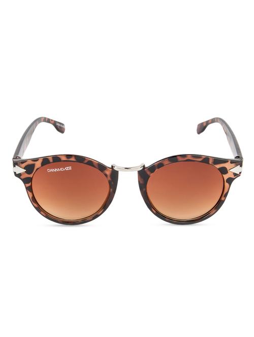 brown printed round sunglasses - 1182445 - Standard Image - 1