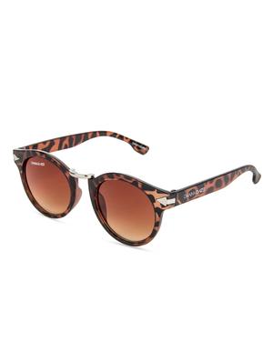 brown printed round sunglasses - 1182445 - Standard Image - 2