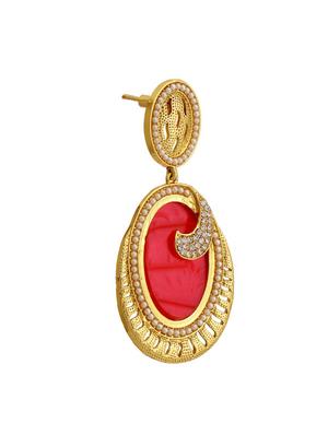 red copper drop earring - 11826830 - Standard Image - 2