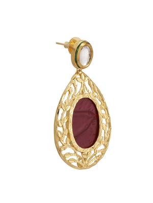 purple copper drop earrings - 11826831 - Standard Image - 2