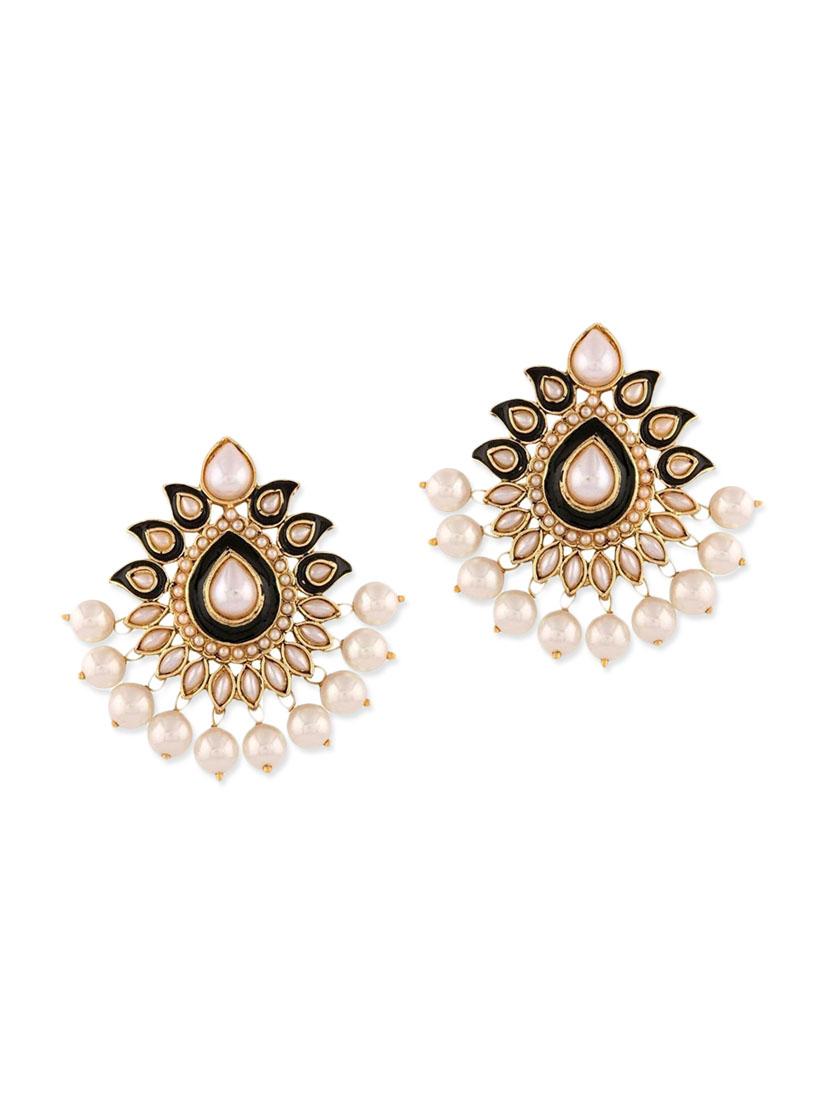 black copper pearl earrings - 11826867 - Zoom Image - 1