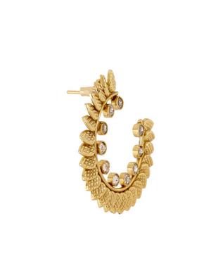 gold copper studs earrings - 11826926 - Standard Image - 2