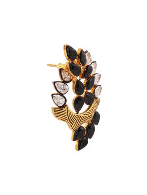 black brass studs earring - 11826933 - Standard Image - 2