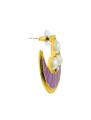 purple copper studs earrings - 11826949 - Standard Image - 2