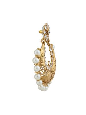 gold copper chandballi earring - 11826954 - Standard Image - 2