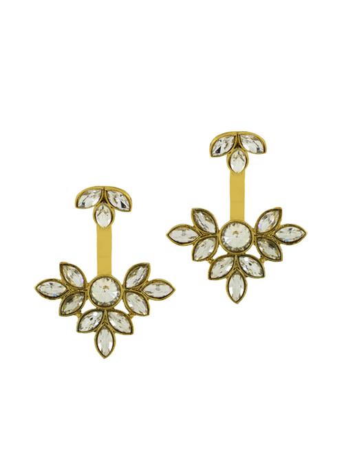 gold copper drop earrings - 11827132 - Standard Image - 1